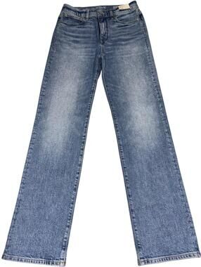 27T 29x32 J Crew Nipped Straight High Rise Semi Stretch Jeans Blue Denim Western